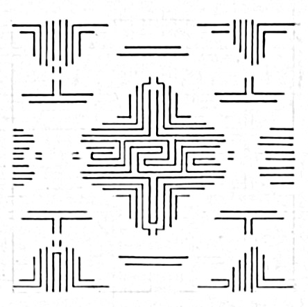 Creative inspiration drawing from INTD 25- line drawing of pattern