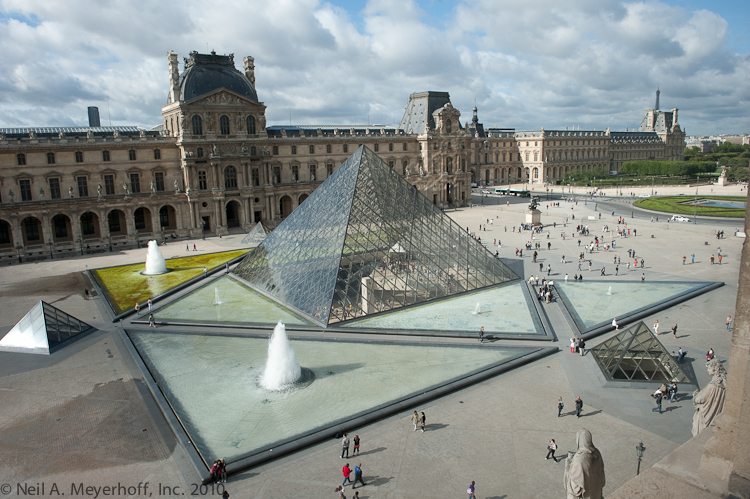 The Louvre Pyramid by IM Pei.  A study in Form.